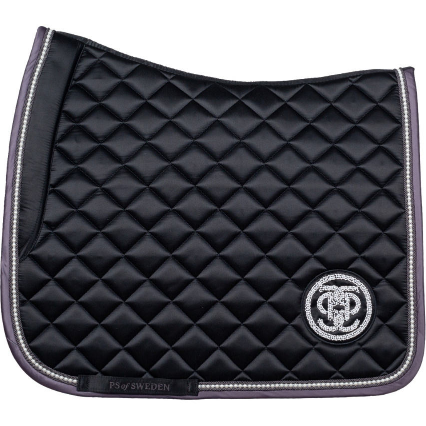 2025 PS Of Sweden Perle Monogramme Dressage Tapis De Selle 1110-155-990 - Black